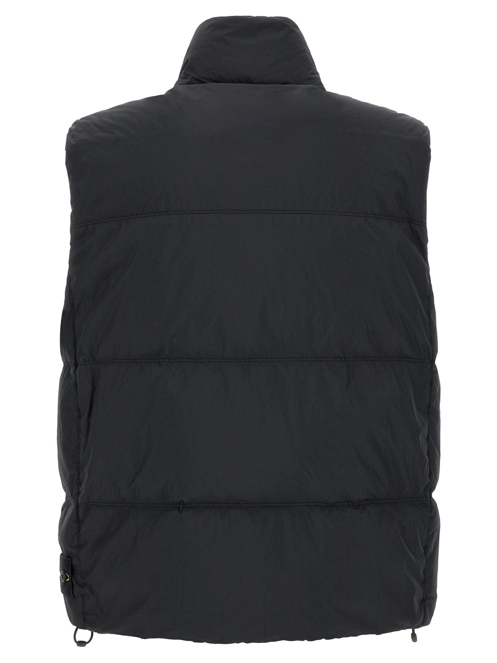 Blue Polyamide Sleeveless Jacket