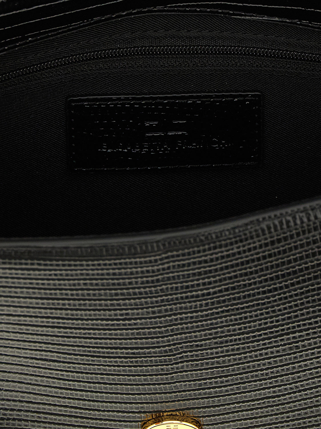 Black Polyester Clutch Bag