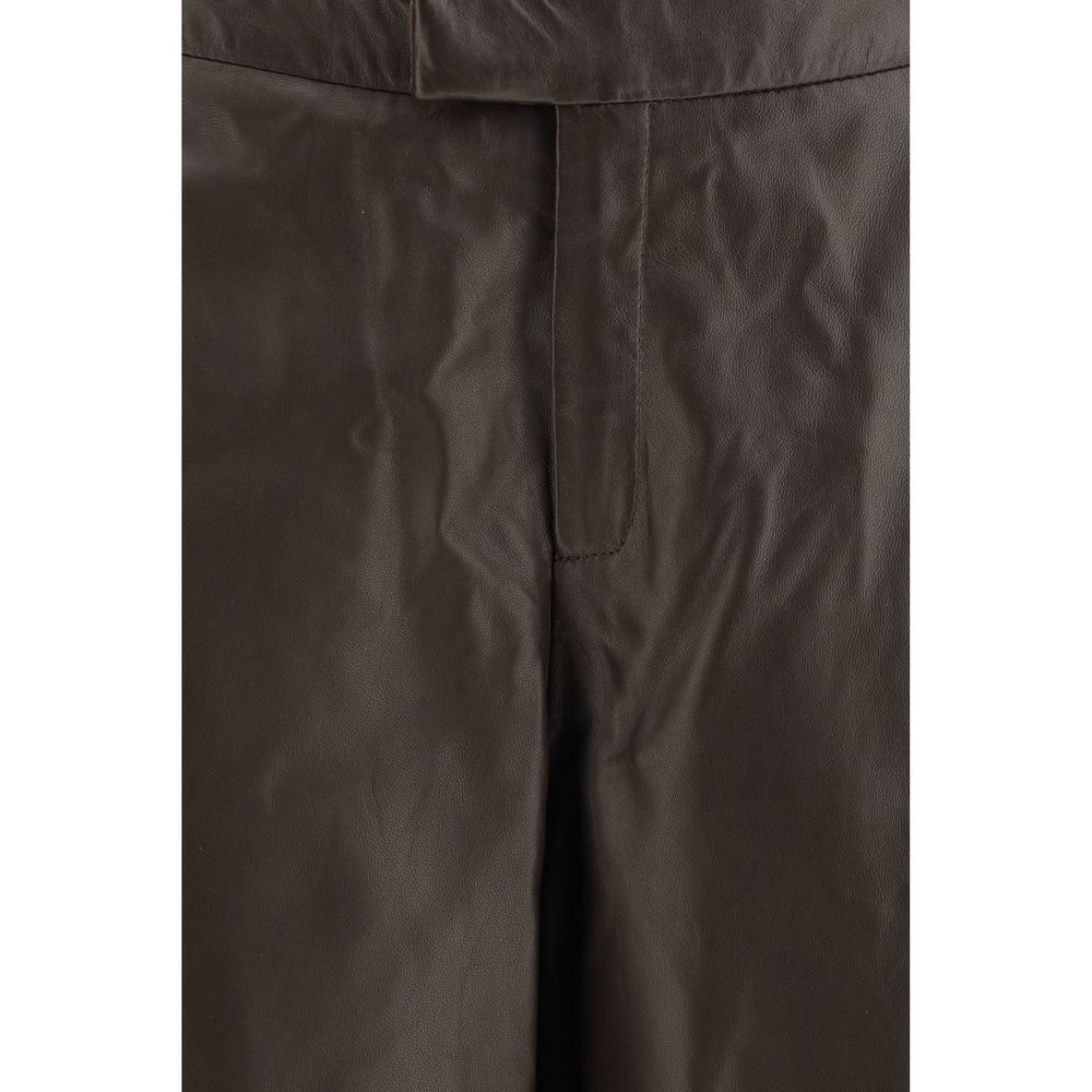 Brown Leather Pants