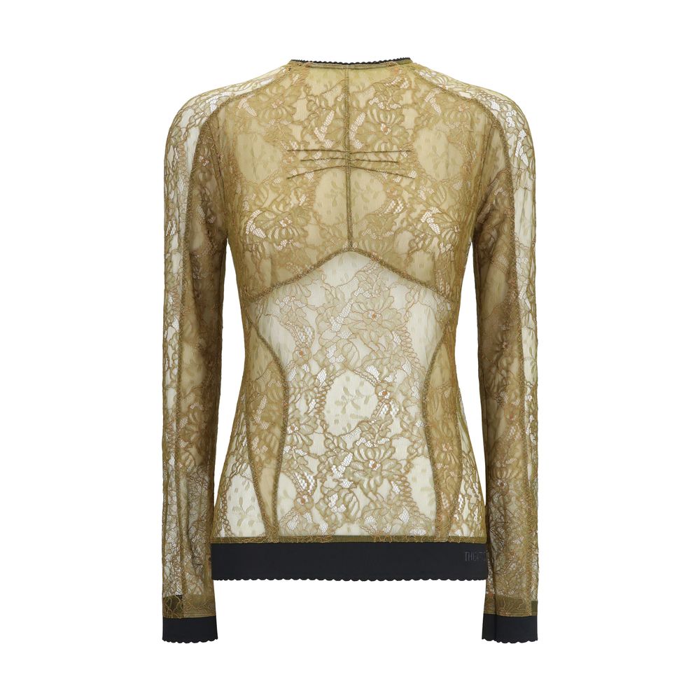 Bicolor Polyamide Blouse
