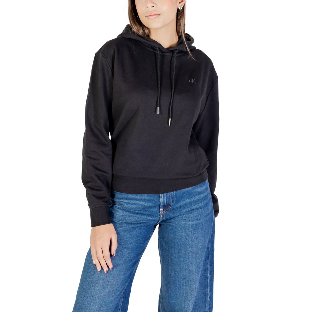 Black Cotton Hoodie