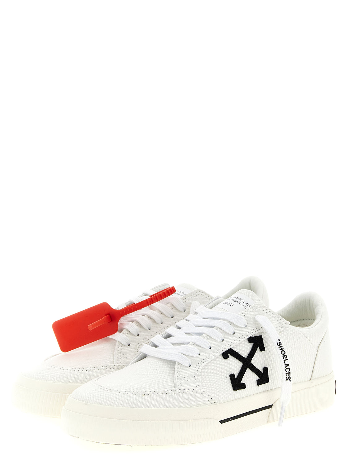 Bicolor Cotton Low Top Sneakers