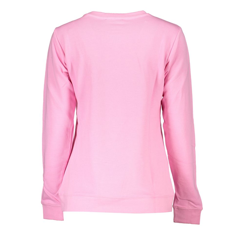 Pink Cotton Womens Sweatshirt