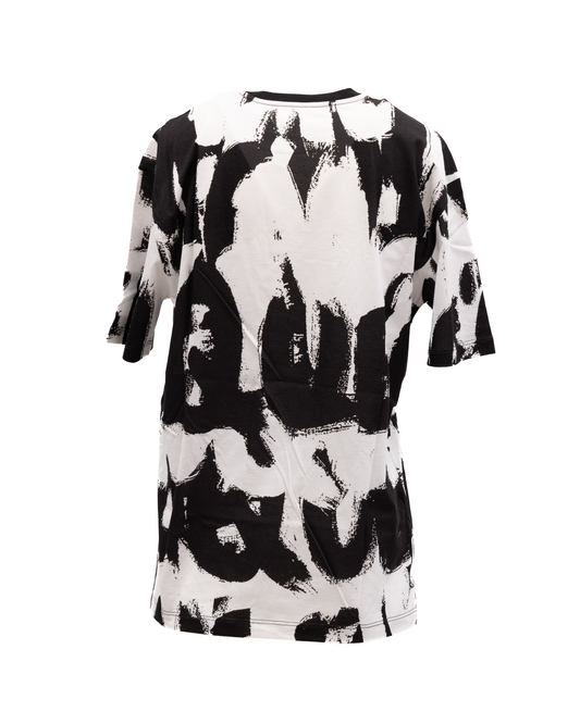 Black and White Cotton T-shirt