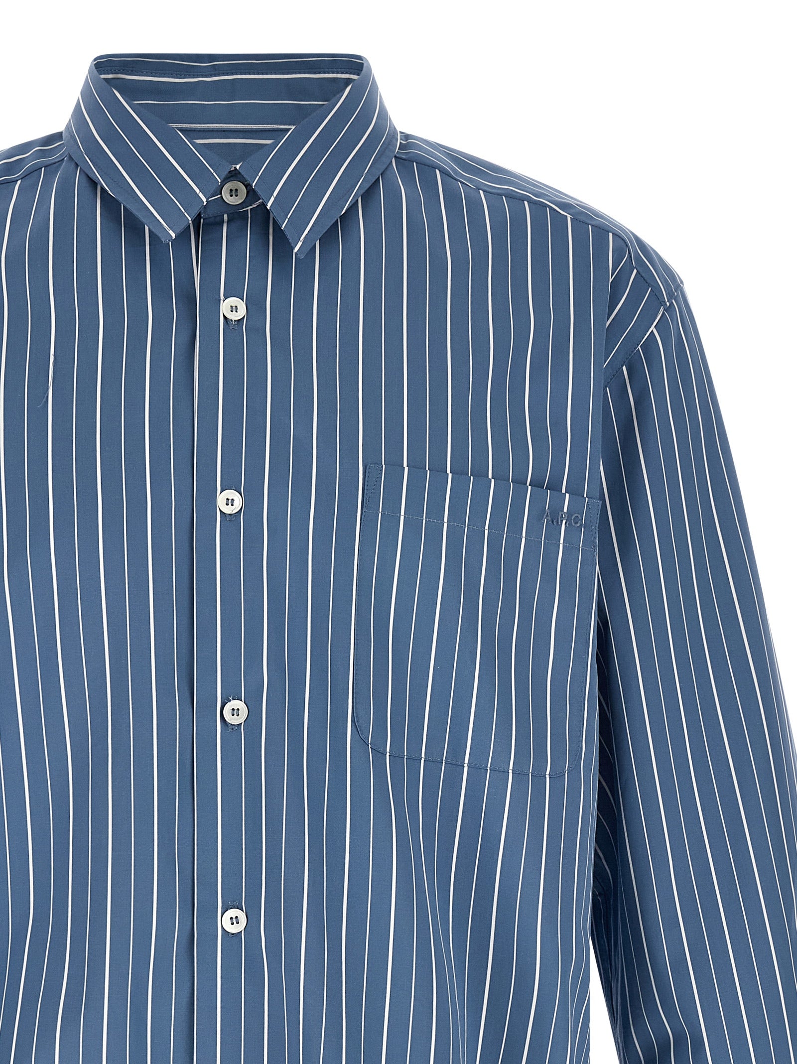 Blue Cotton Blouse