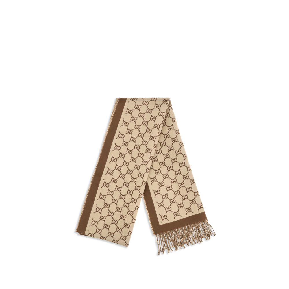 Beige Wool Oves Aries Scarf