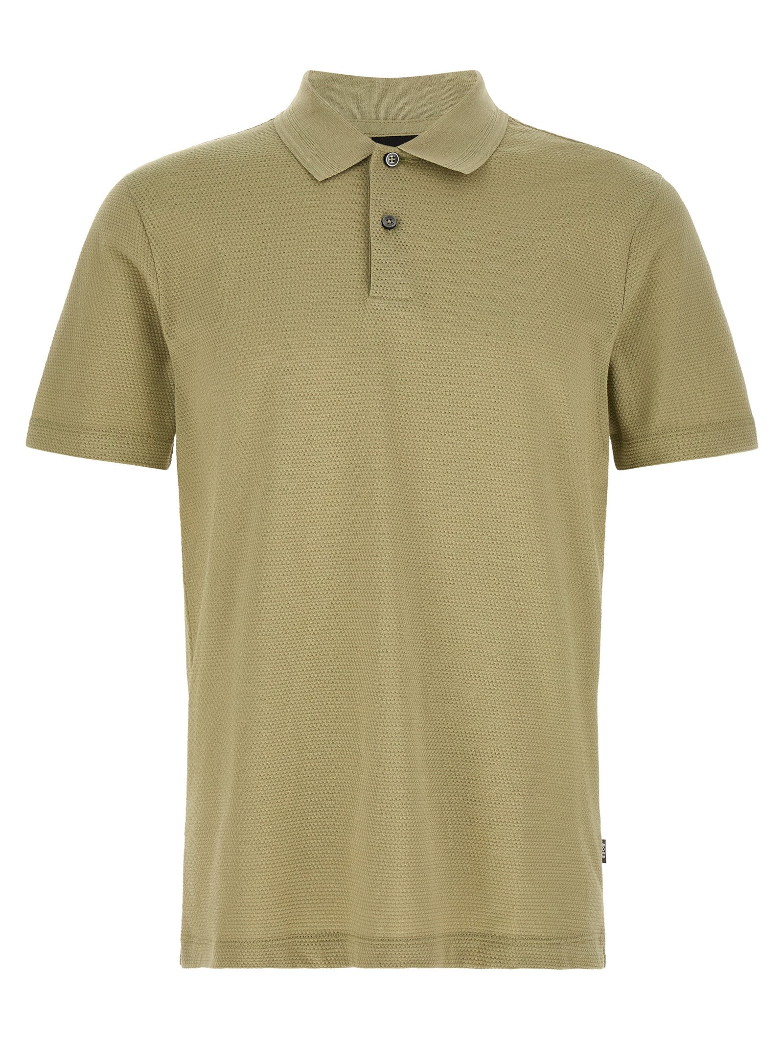 Beige Cotton Polo Shirt