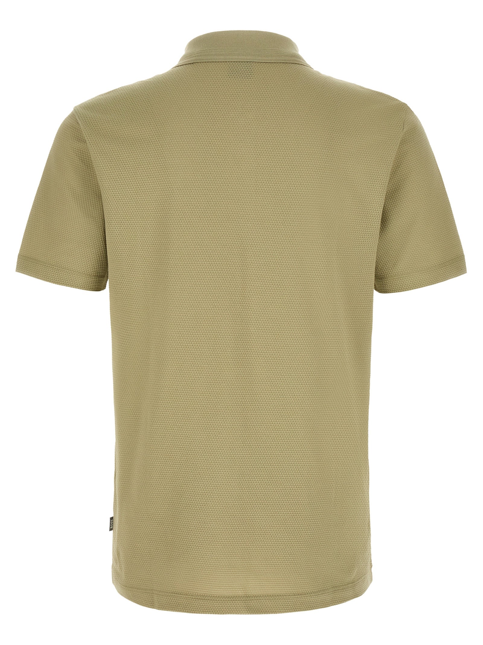 Beige Cotton Polo Shirt
