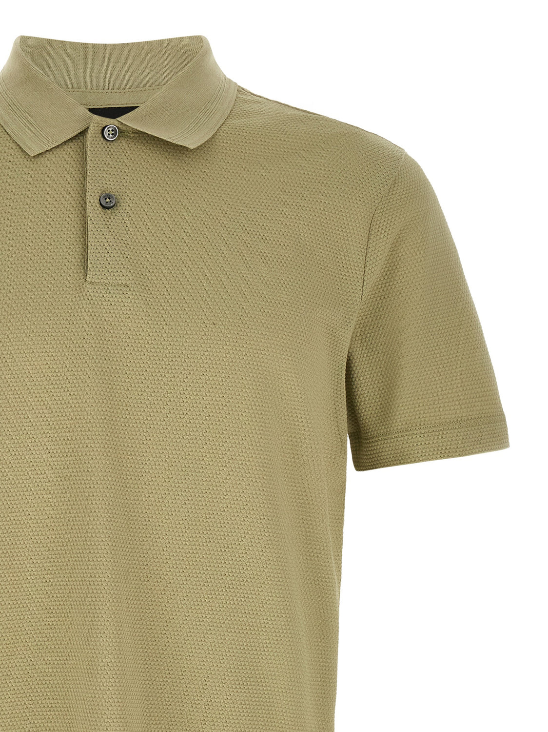 Beige Cotton Polo Shirt