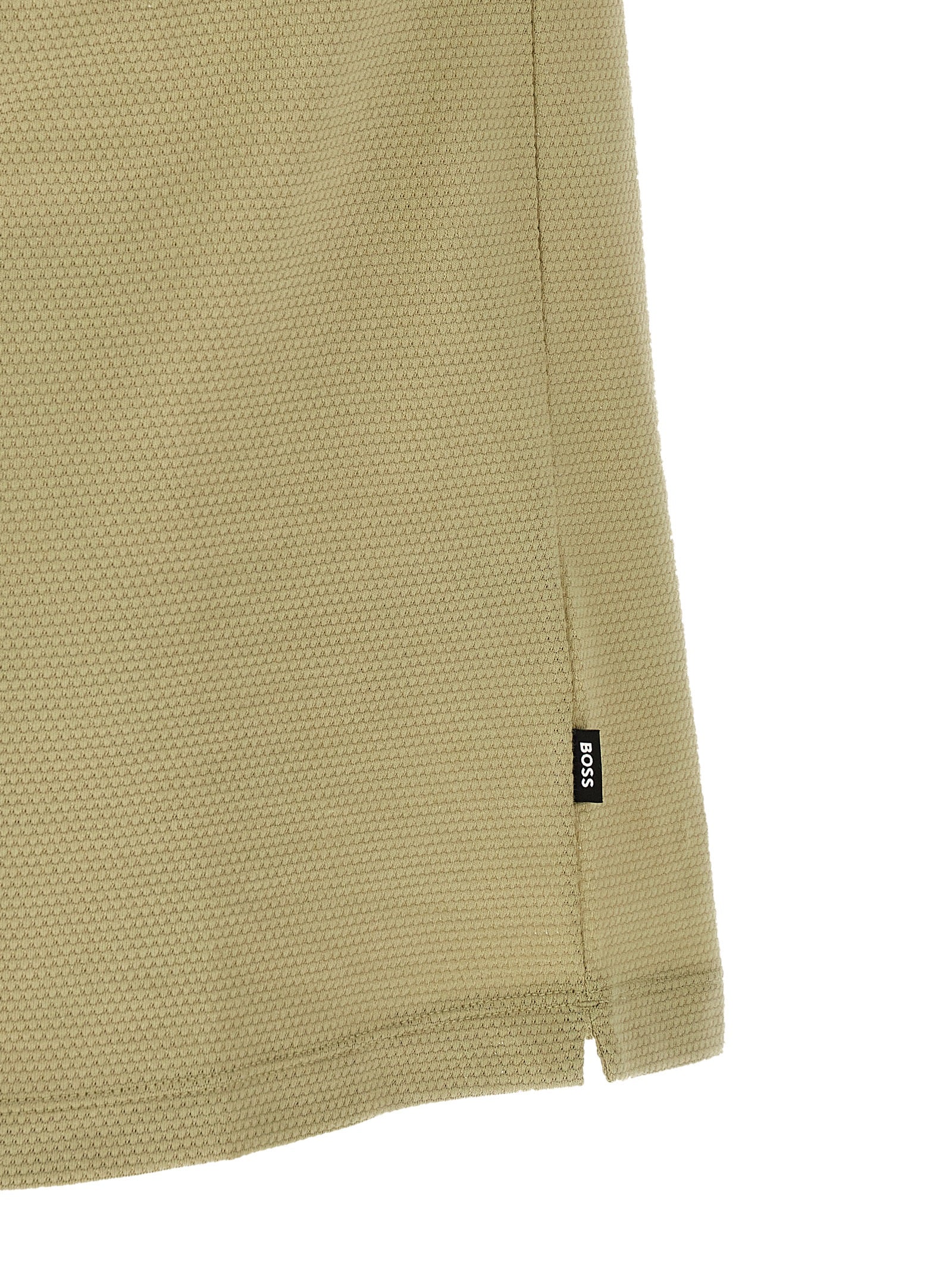 Beige Cotton Polo Shirt
