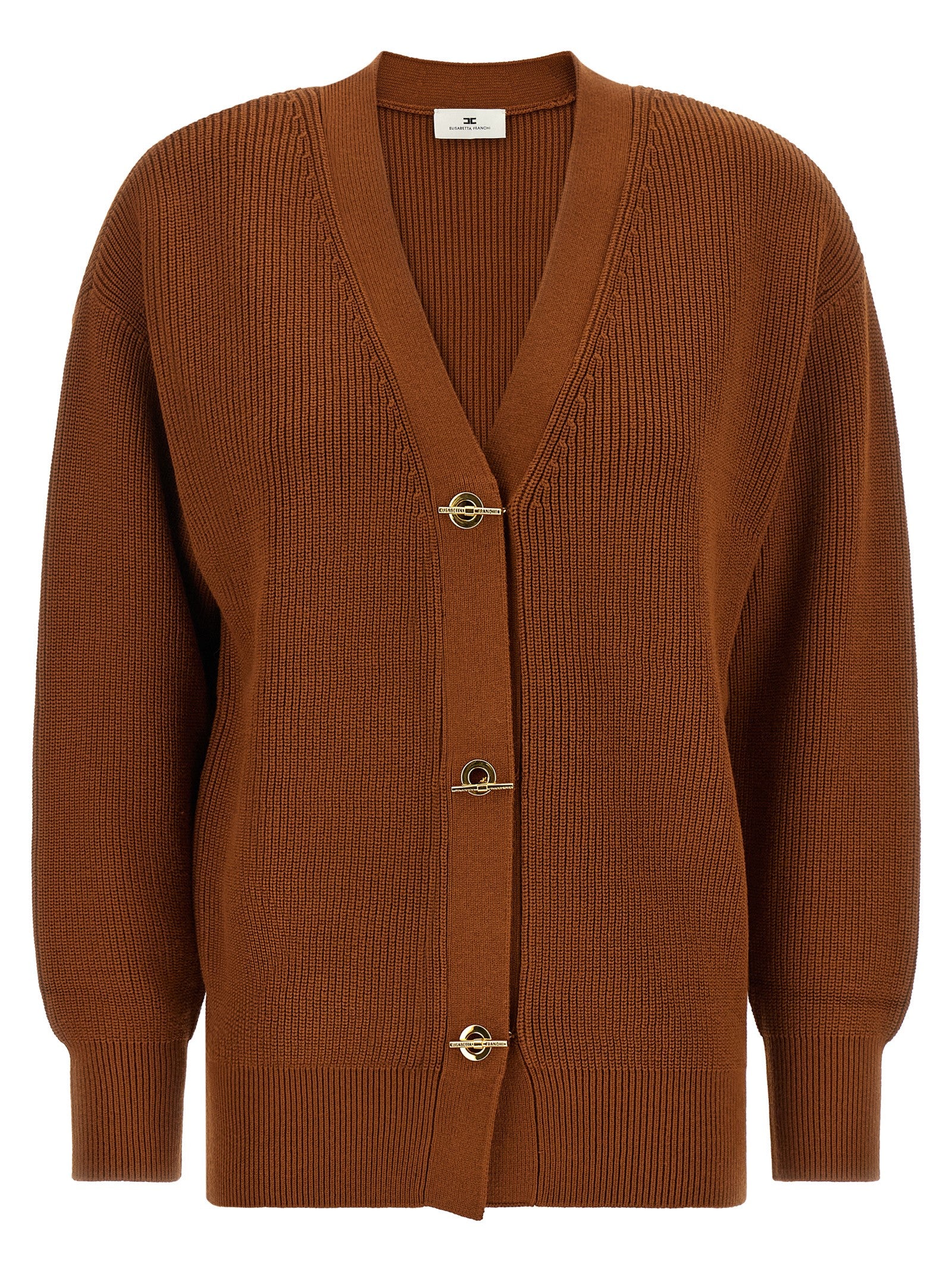 Brown Viscose Cardigan