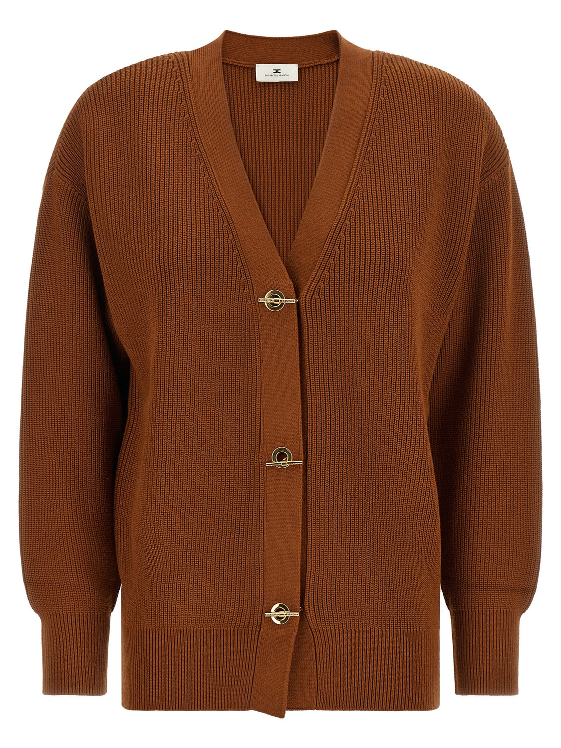 Brown Viscose Cardigan
