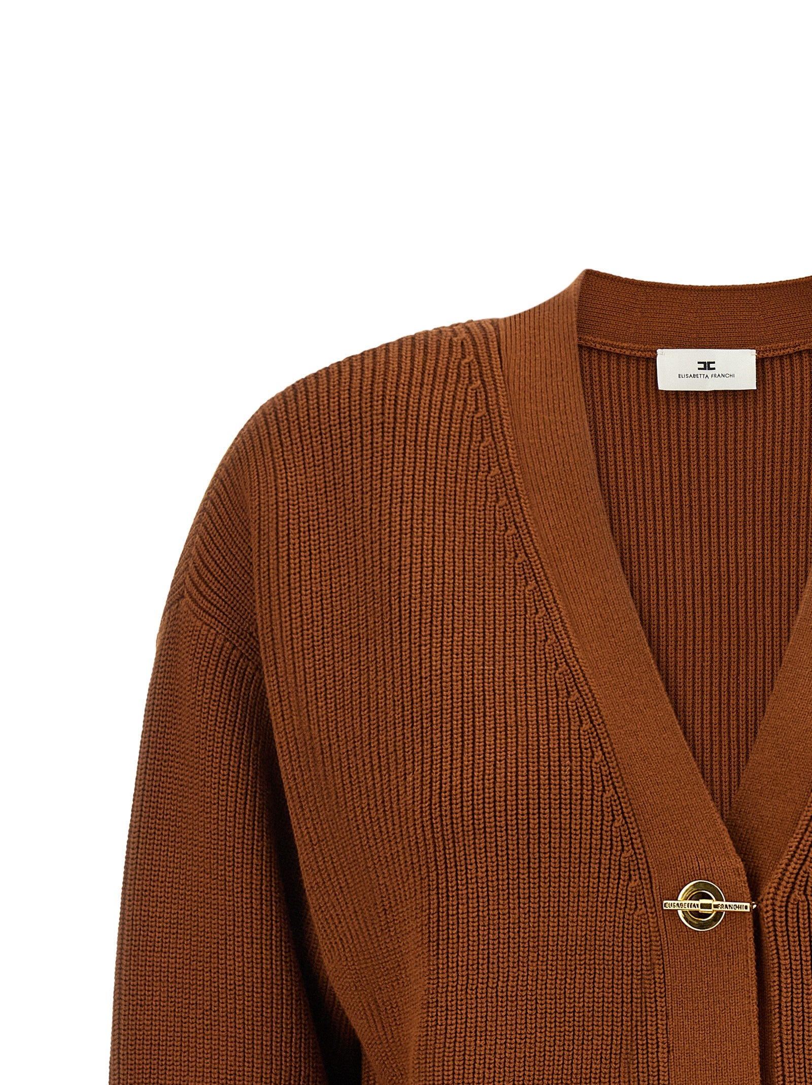 Brown Viscose Cardigan