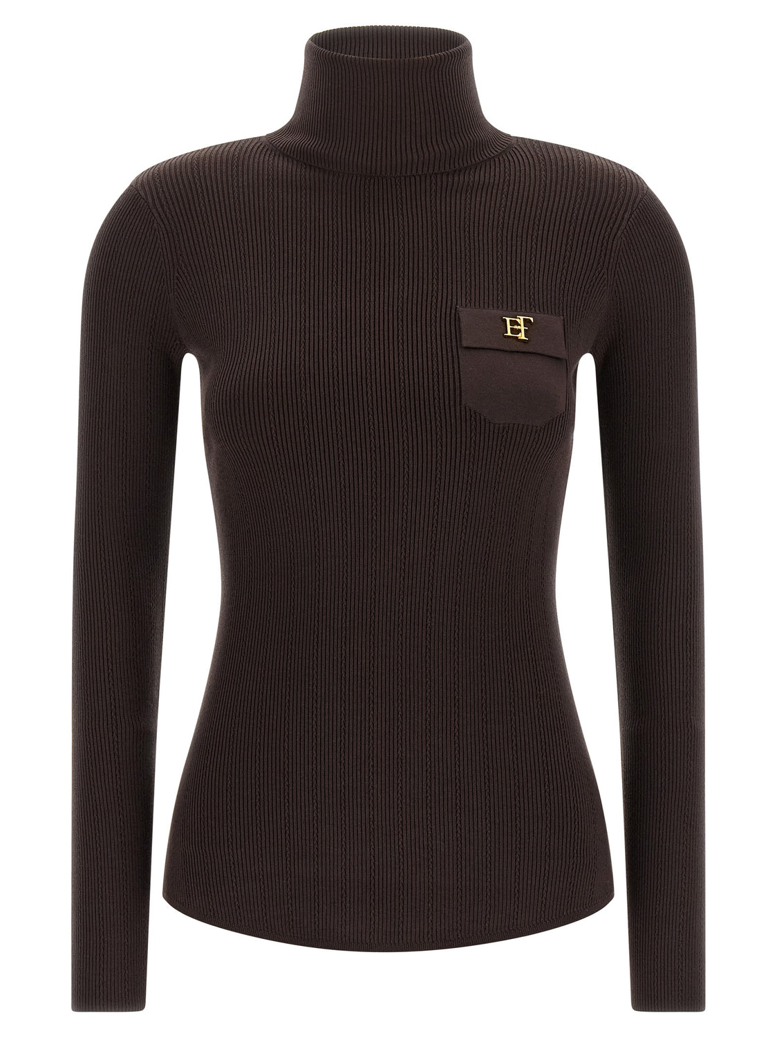 Brown Lycra Cardigan