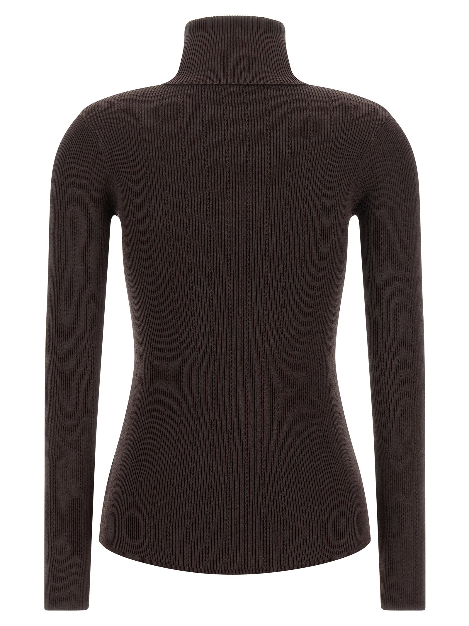 Brown Lycra Cardigan