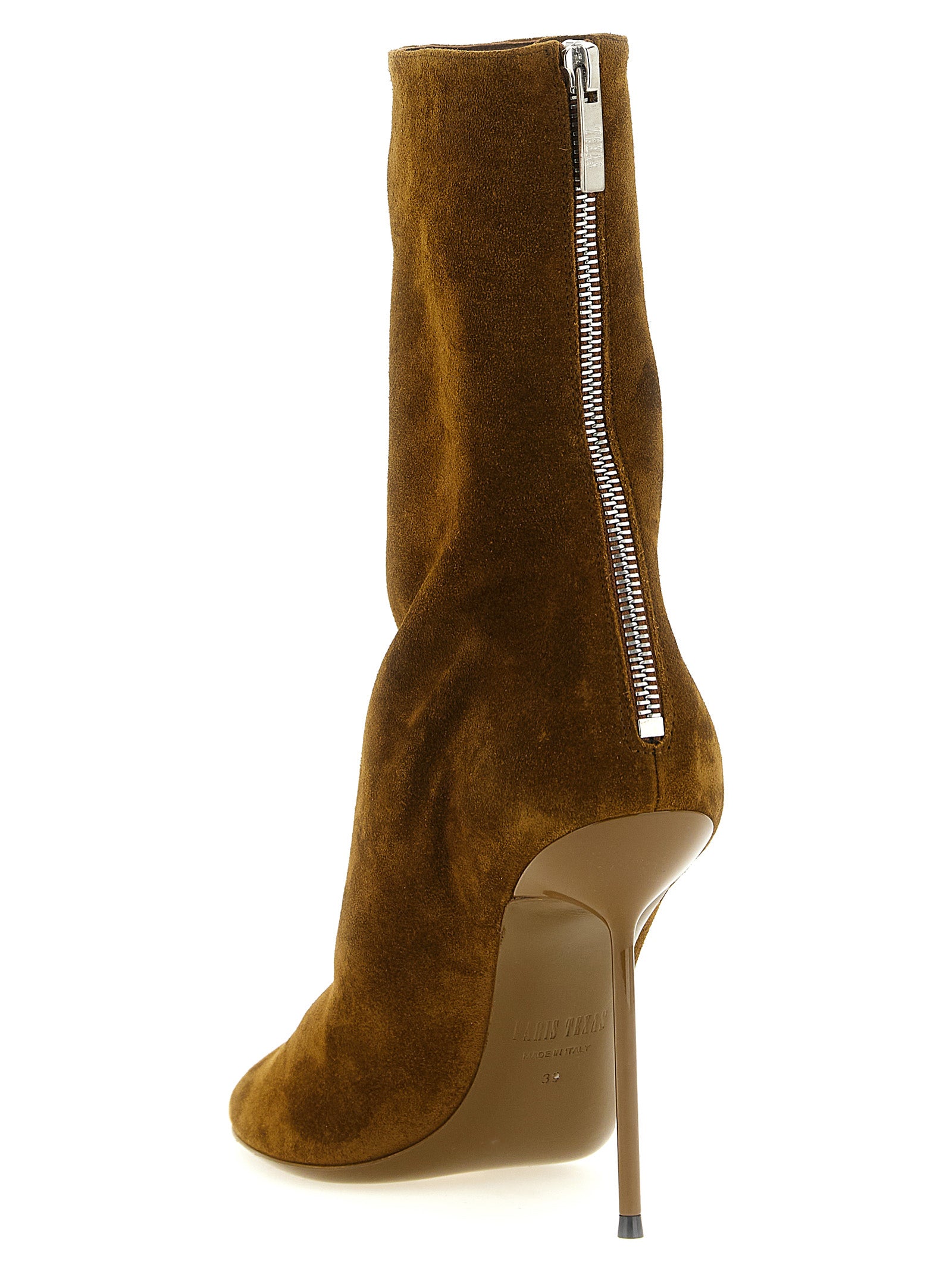 Brown Calfskin Ankle Boots
