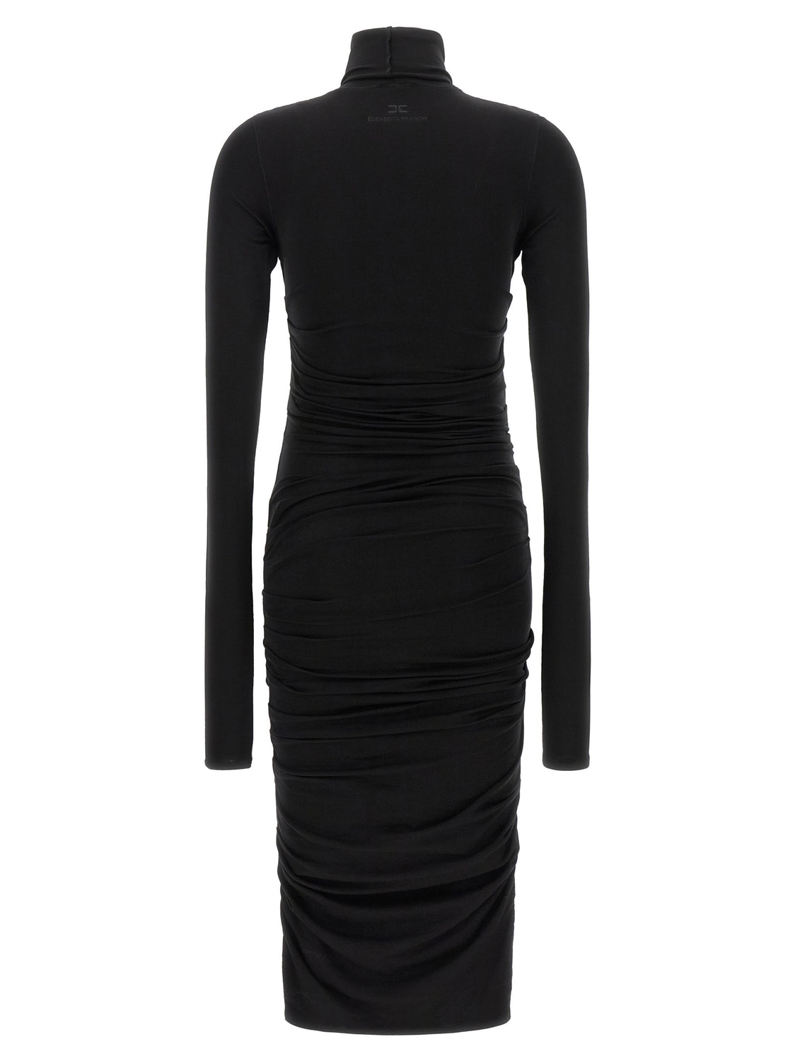 Black Lycra Midi Dress