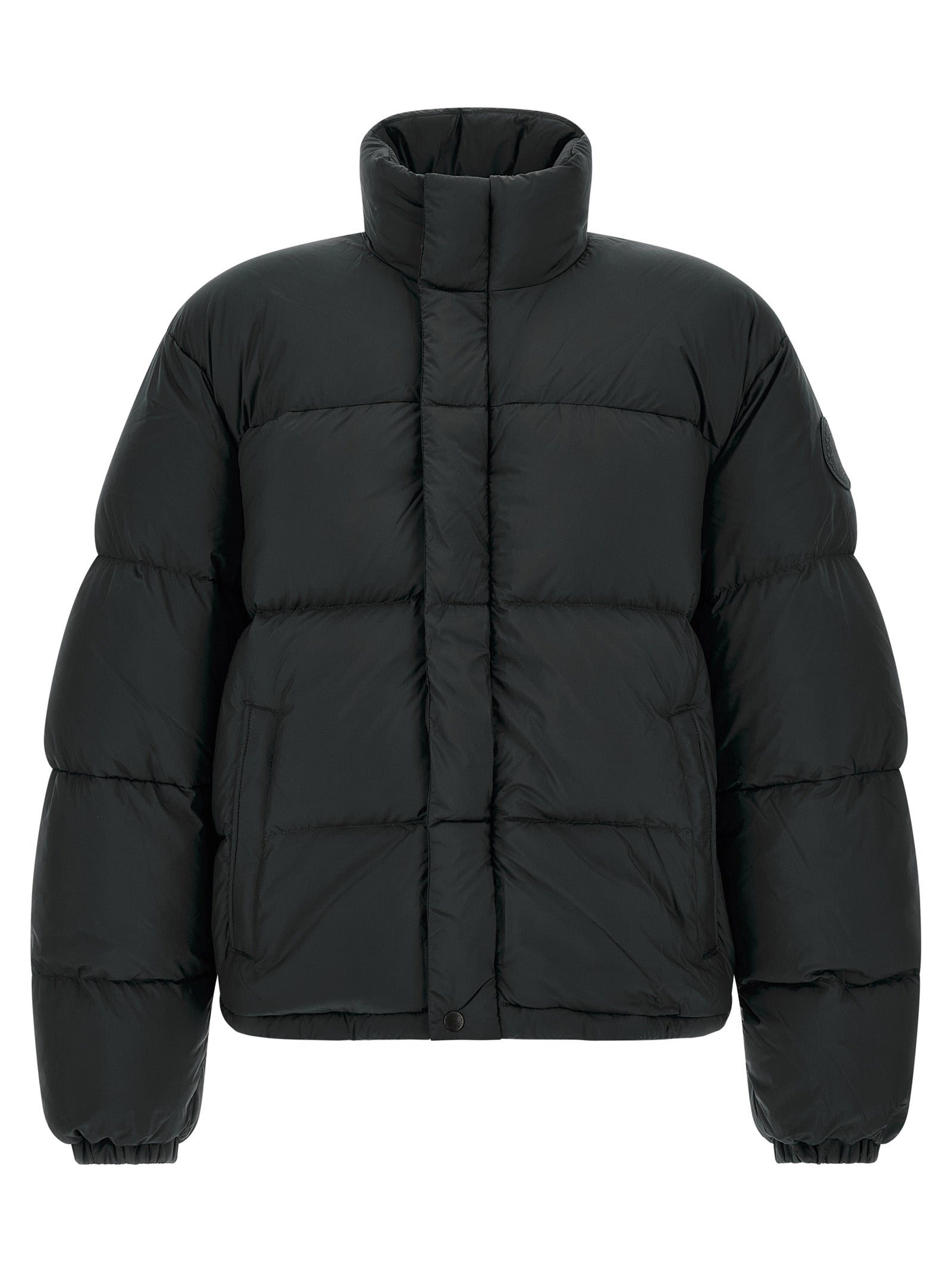 Black Polyamide Full-Length Jacket