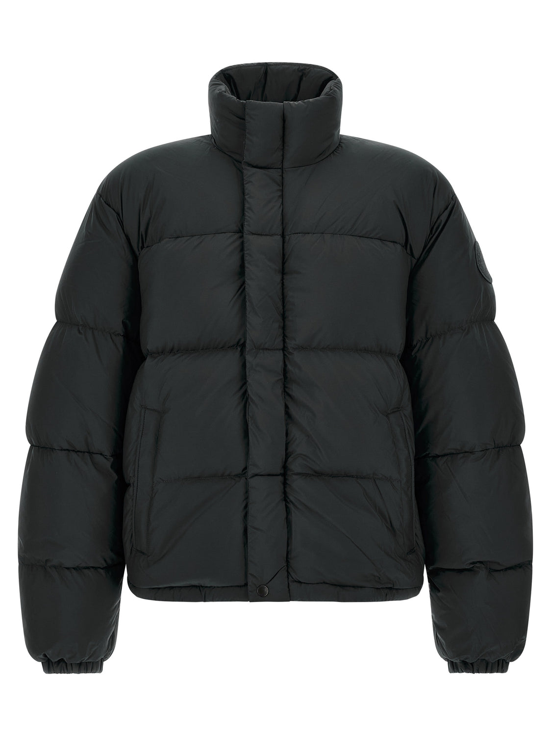 Black Polyamide Full-Length Jacket