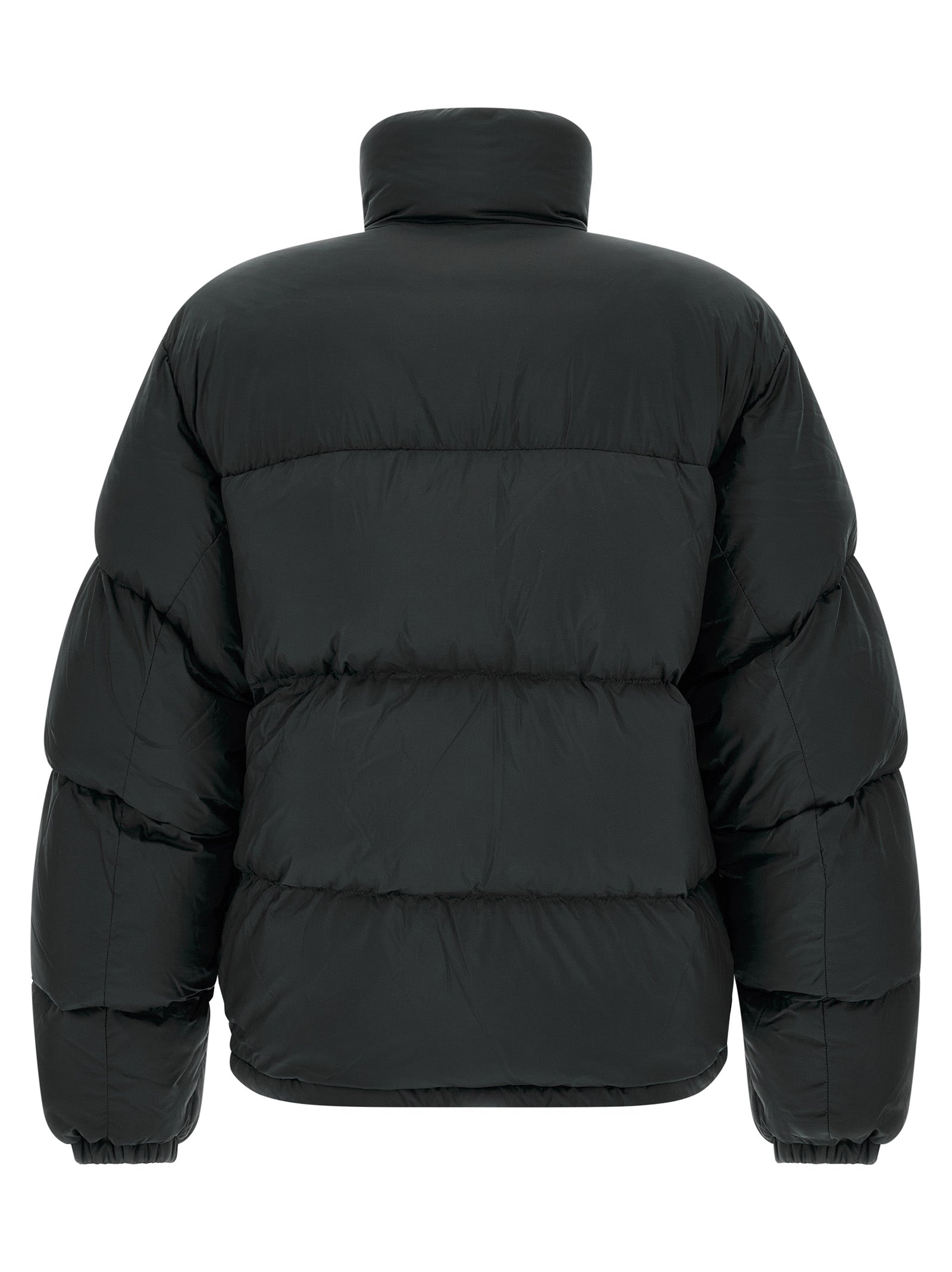 Black Polyamide Full-Length Jacket