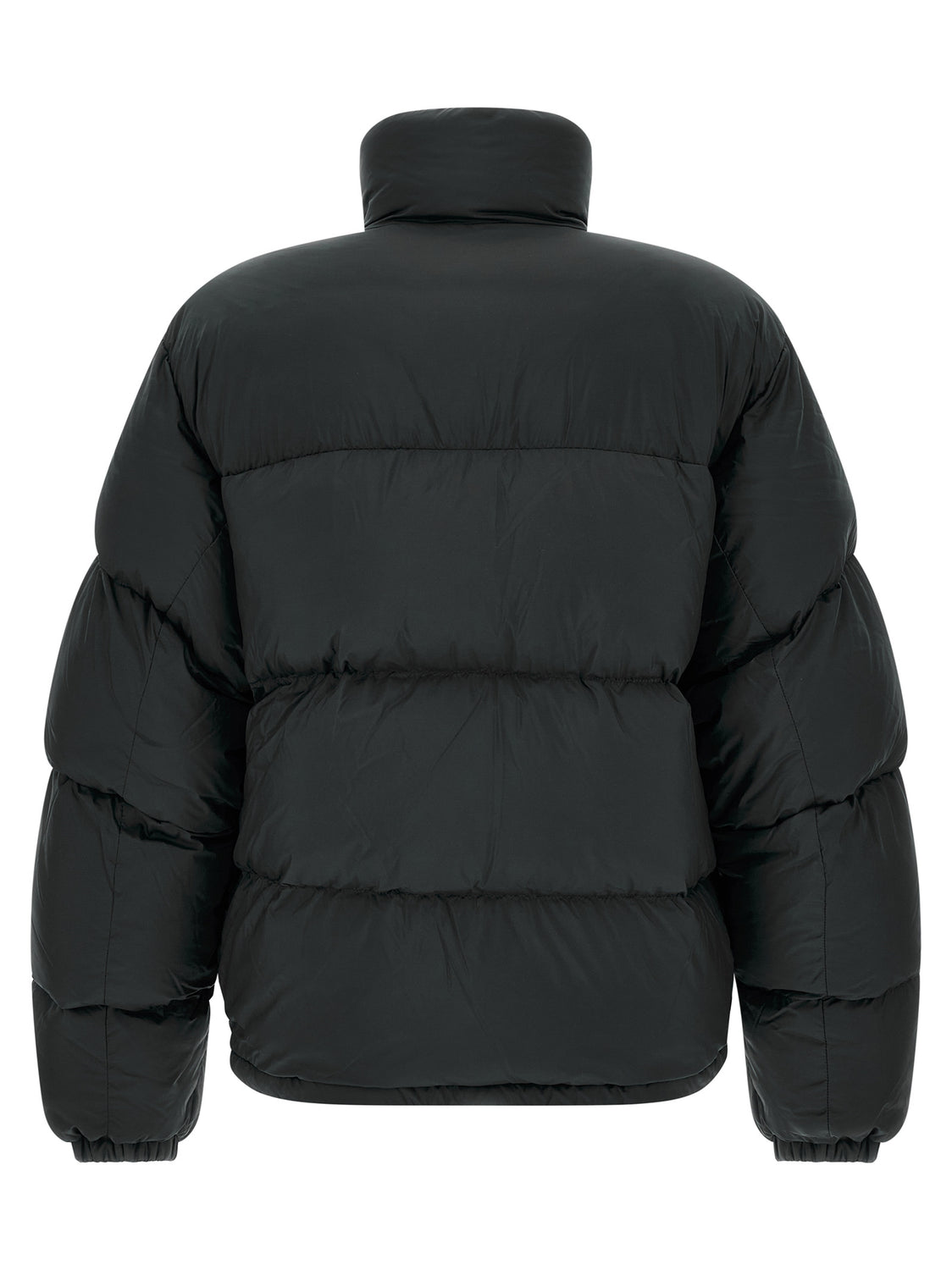 Black Polyamide Full-Length Jacket