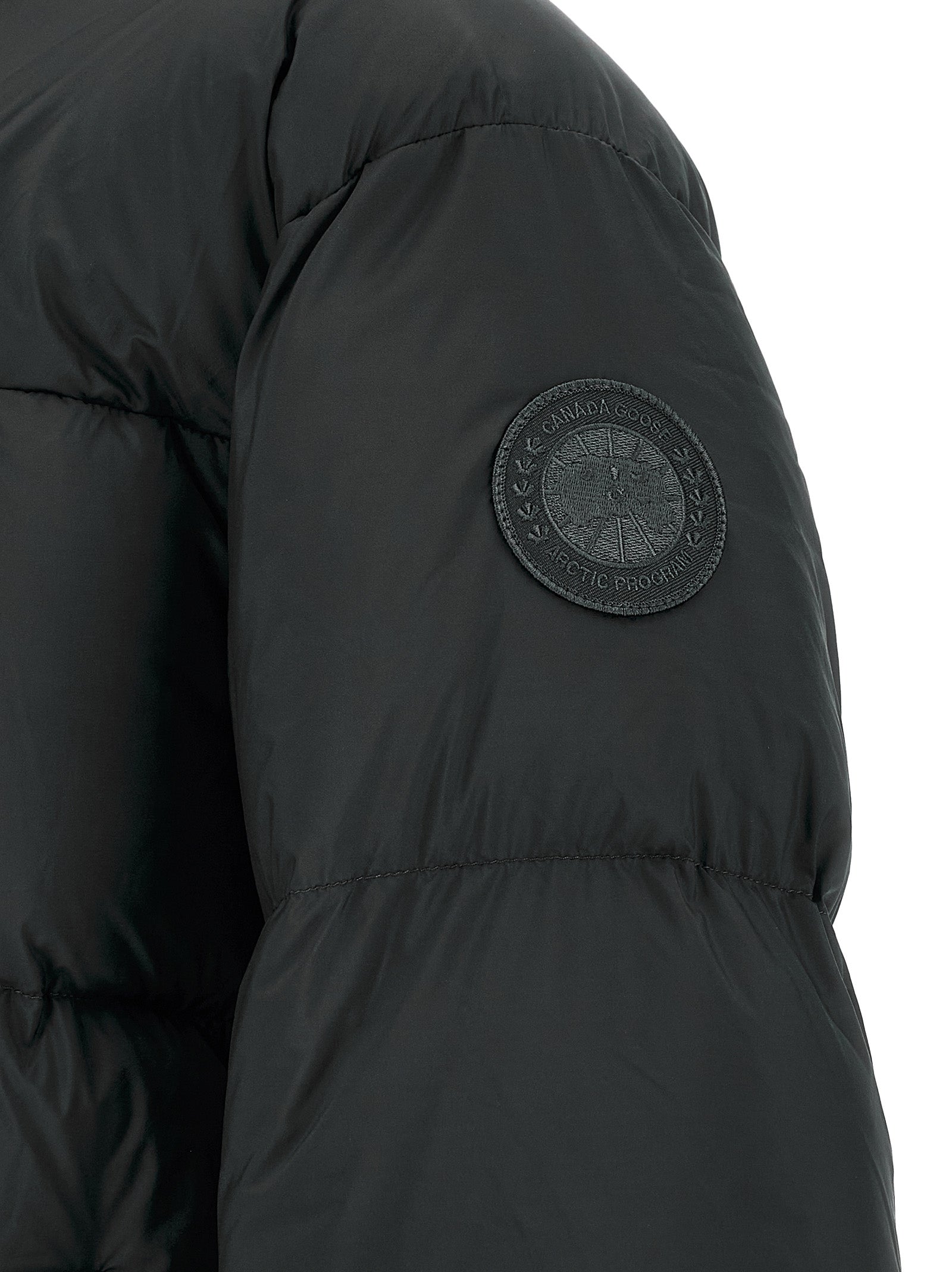 Black Polyamide Full-Length Jacket