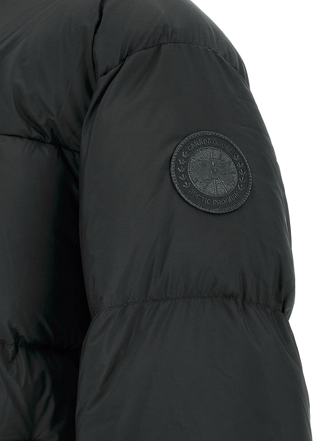 Black Polyamide Full-Length Jacket