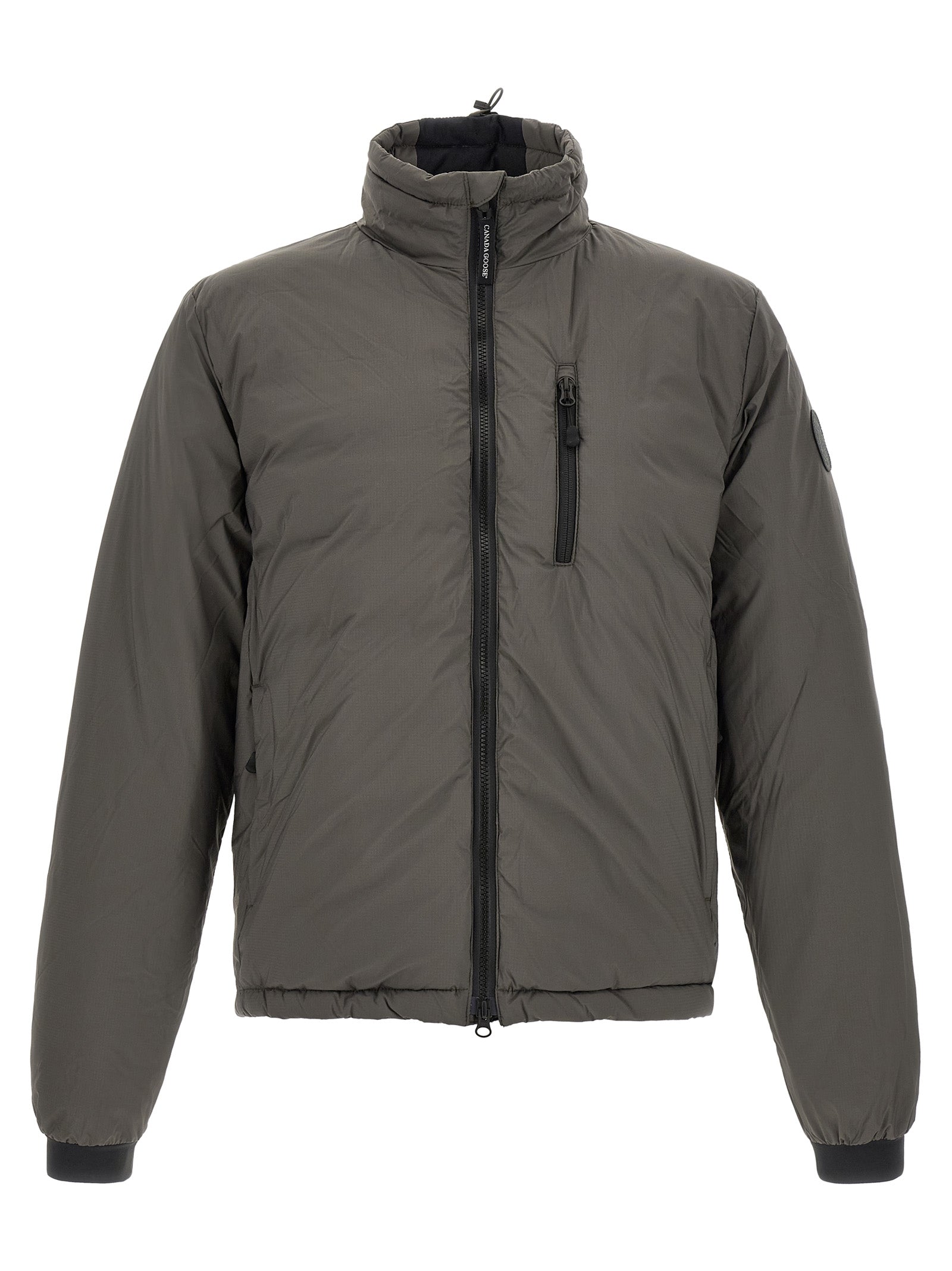 Bicolor Polyamide Full-Length Jacket