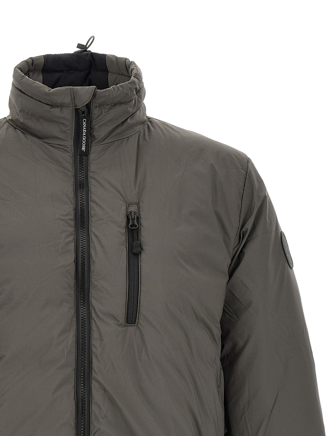Bicolor Polyamide Full-Length Jacket