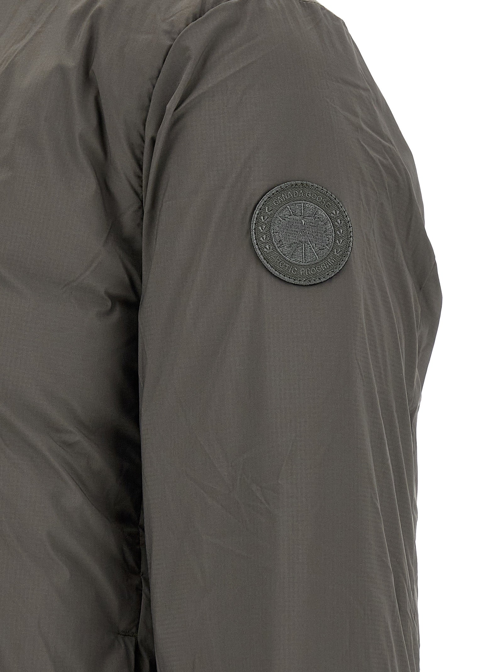 Bicolor Polyamide Full-Length Jacket