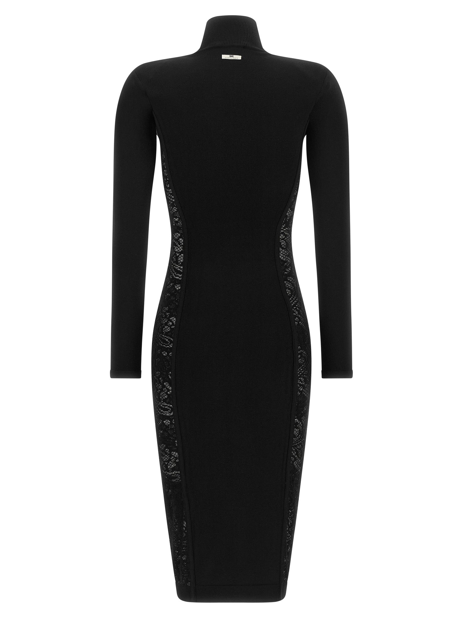 Black Viscose Midi Dress
