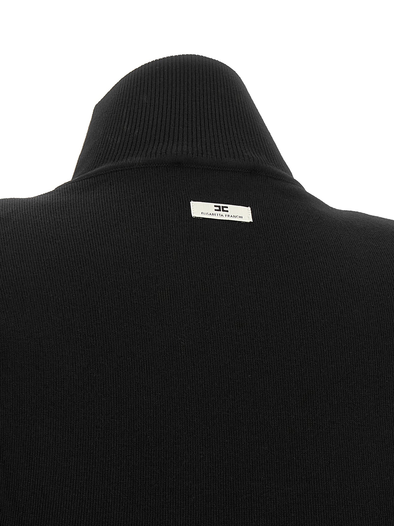 Black Viscose Midi Dress