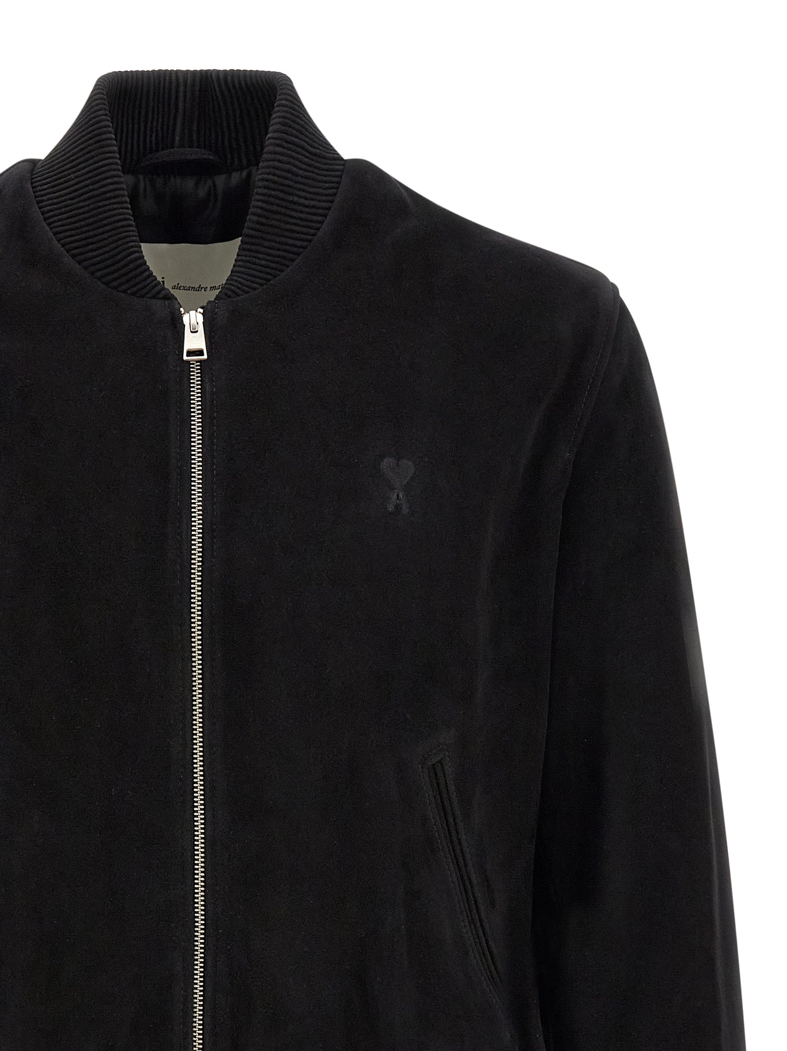 Black Goatskin Bomber
