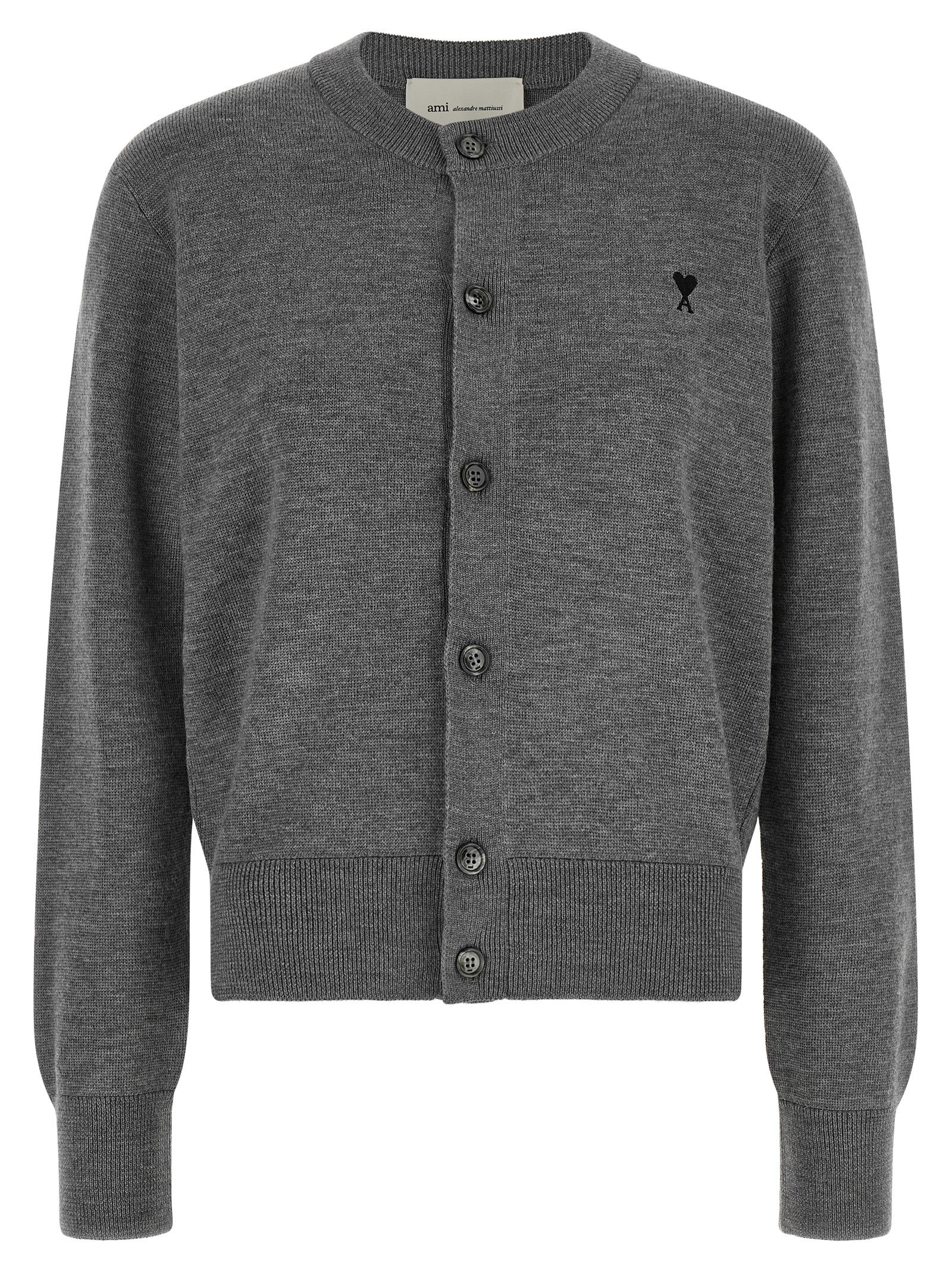 Gray Wool Cardigan