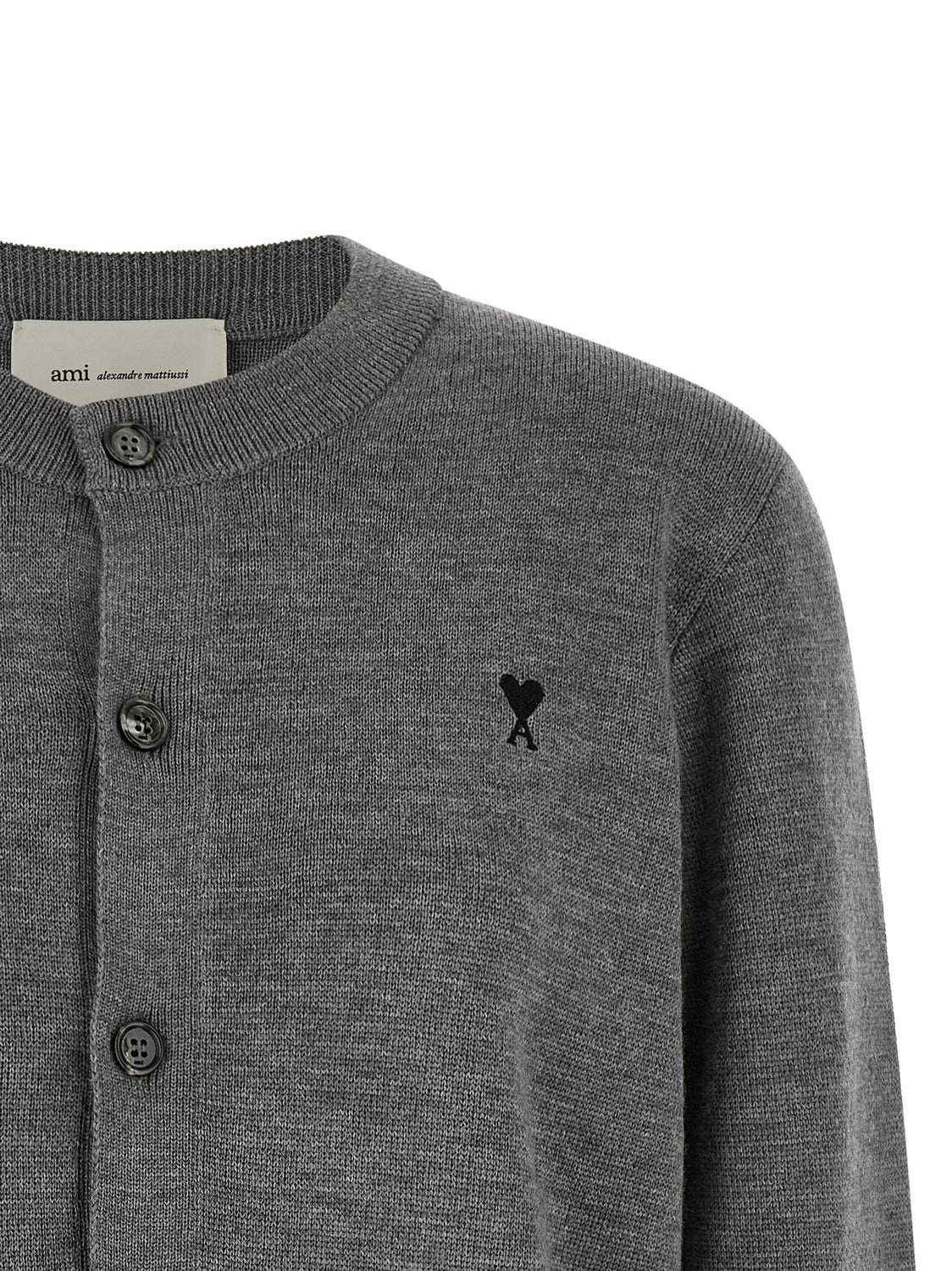 Gray Wool Cardigan