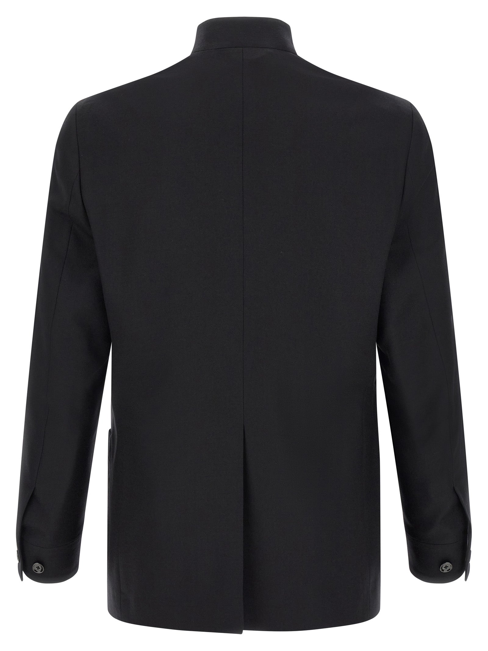 Black Cashmere Full-Length Jacket