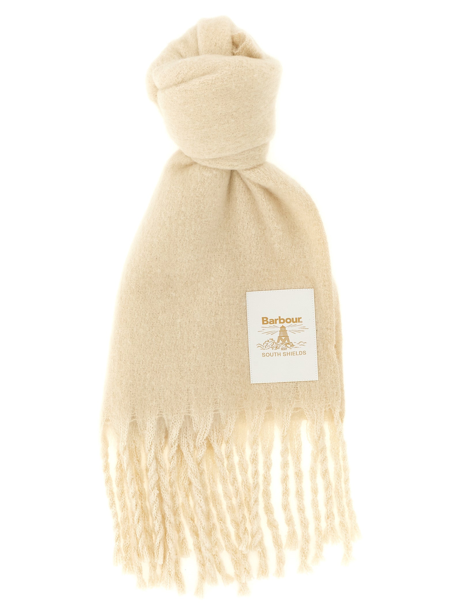 White Polyester Scarf
