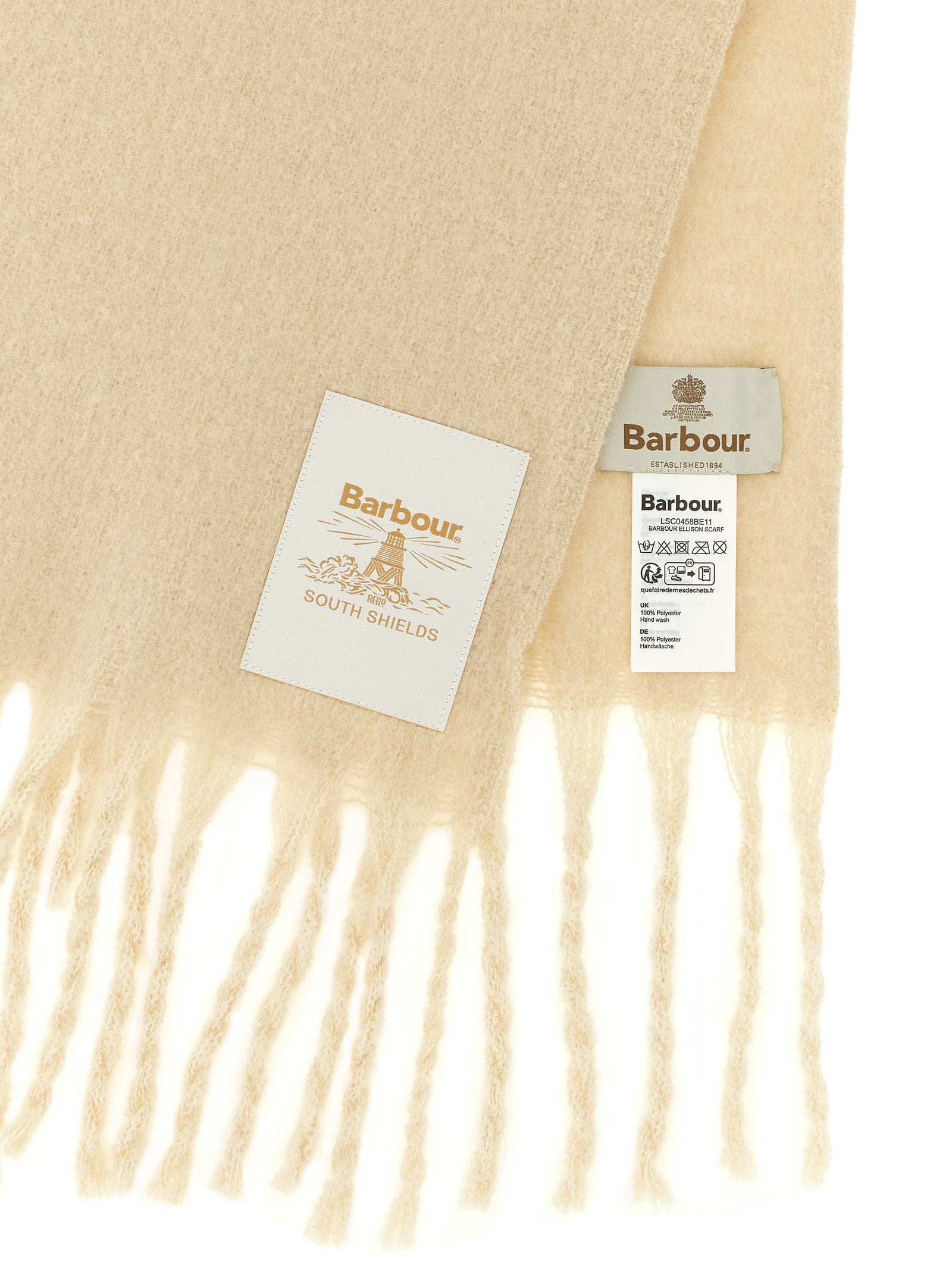 White Polyester Scarf