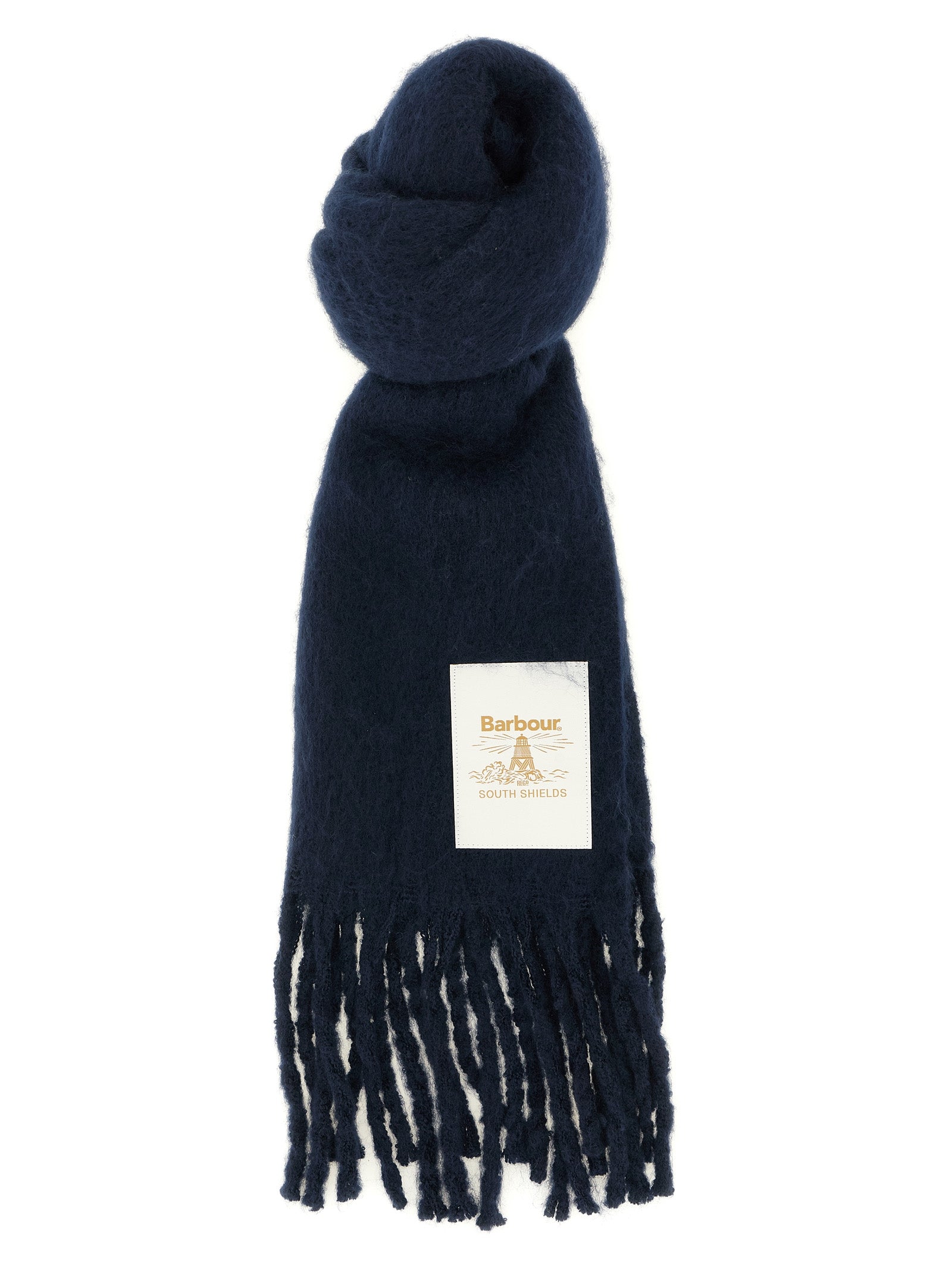 Blue Polyester Scarf