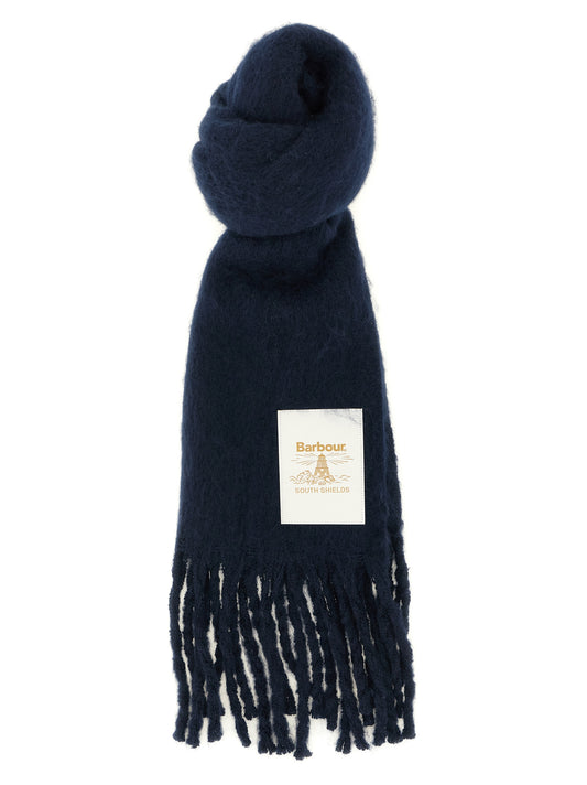 Blue Polyester Scarf