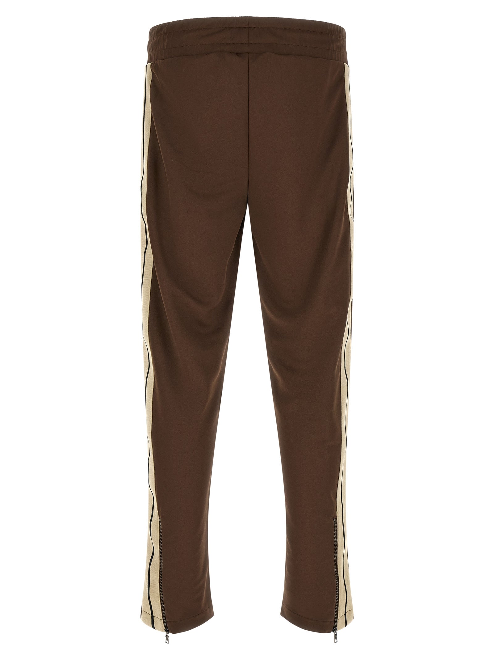 Brown Polyester Joggers (Workout Pants)