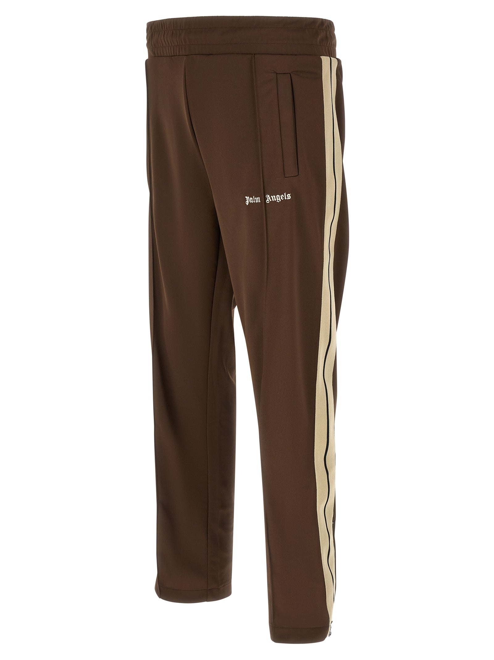 Brown Polyester Joggers (Workout Pants)