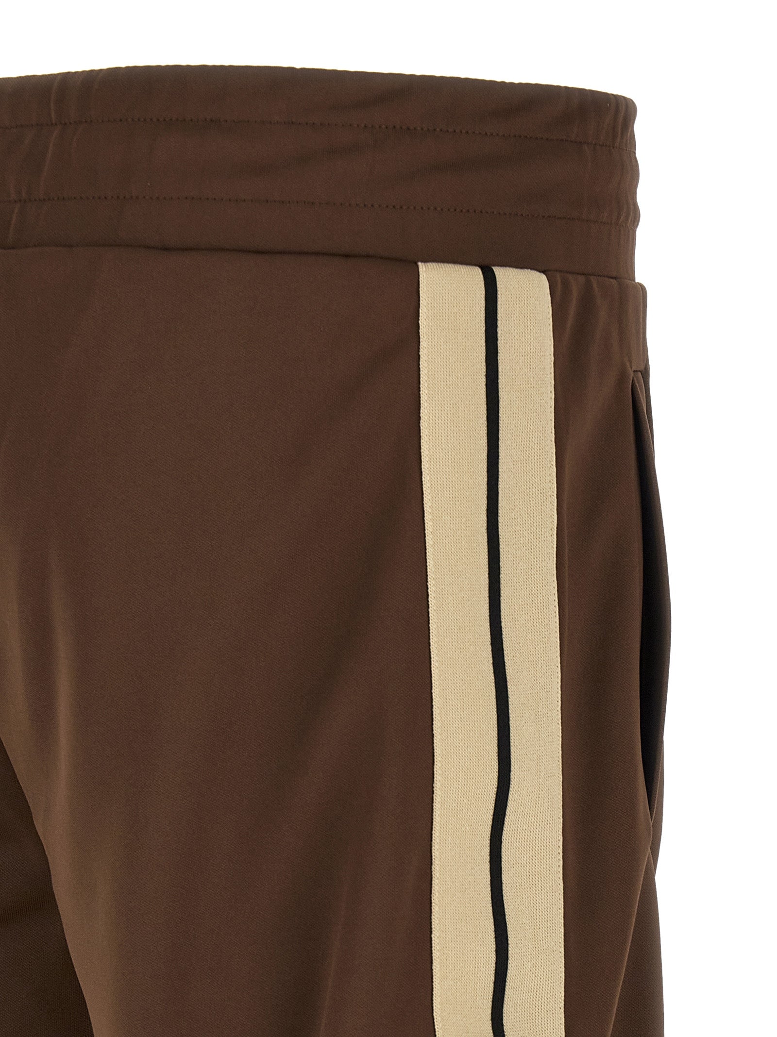 Brown Polyester Joggers (Workout Pants)