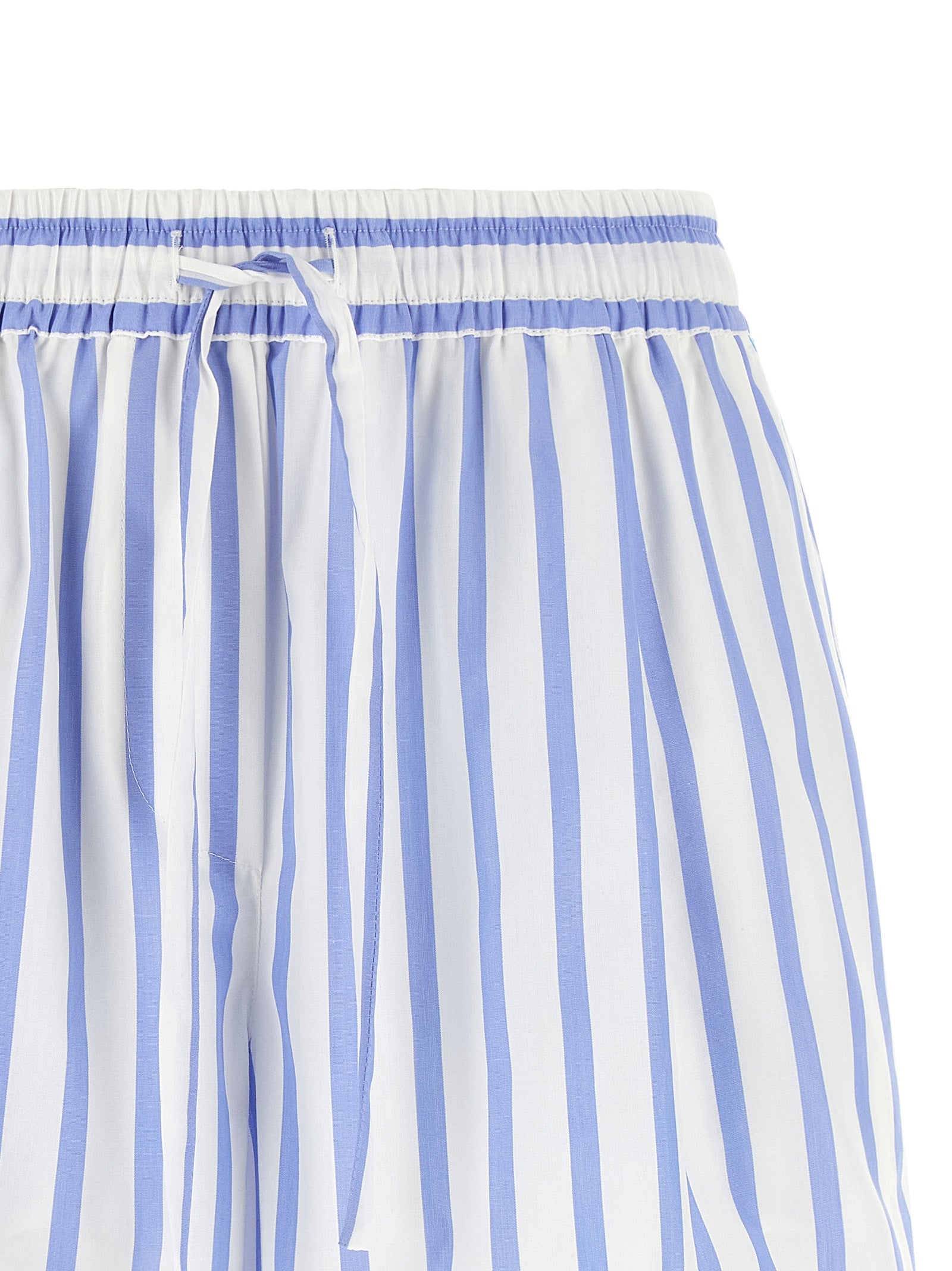 Blue Cotton Bermuda Shorts