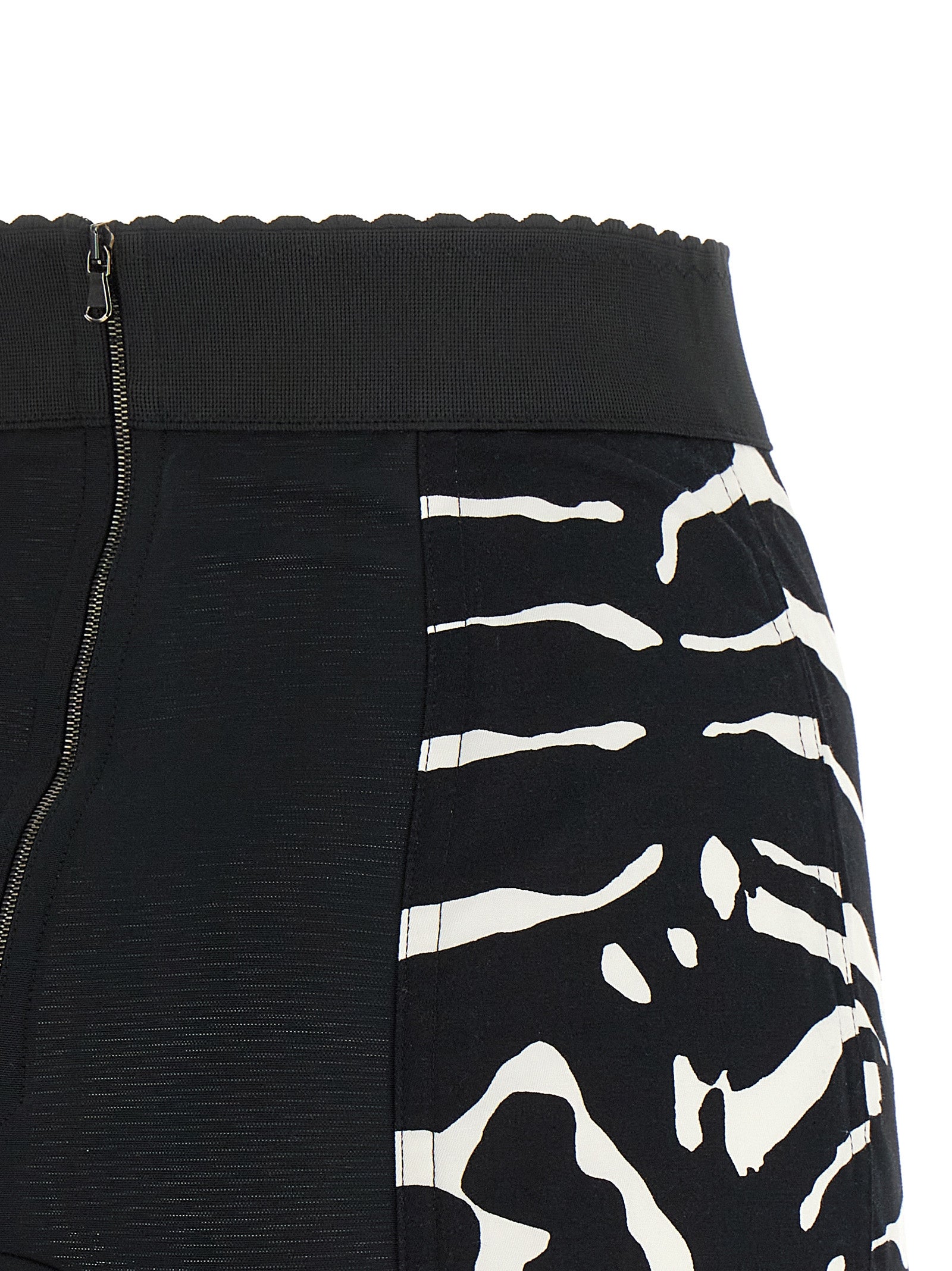 Bicolor Cotton Bermuda Shorts