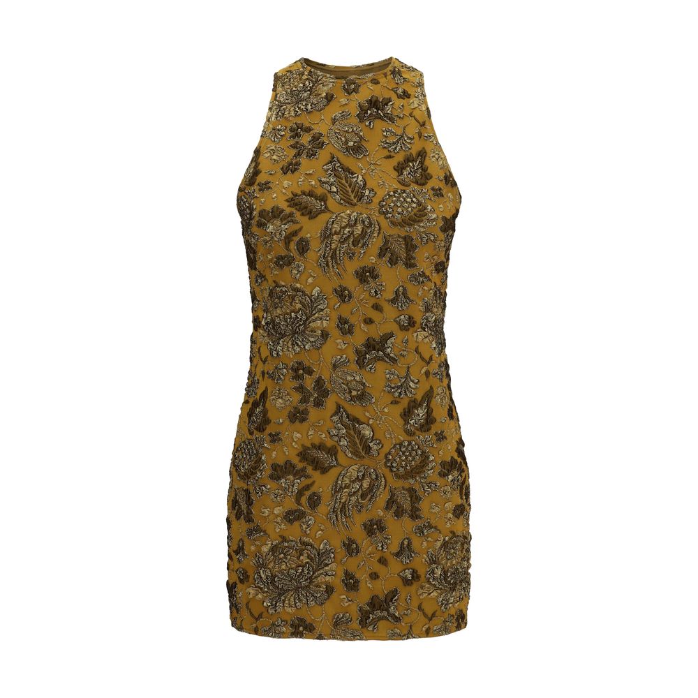 Brown Polyamide Cocktail Dress
