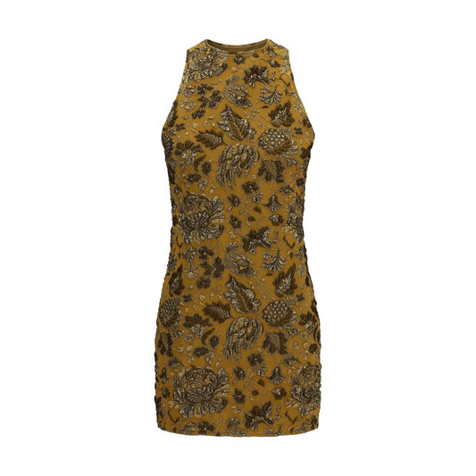 Brown Polyamide Cocktail Dress