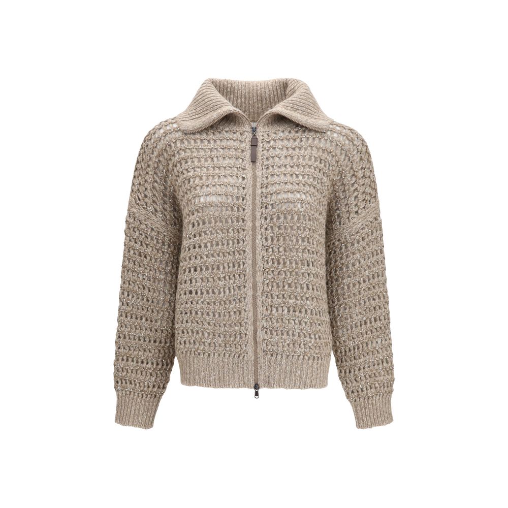 Gray Cashmere Cardigan