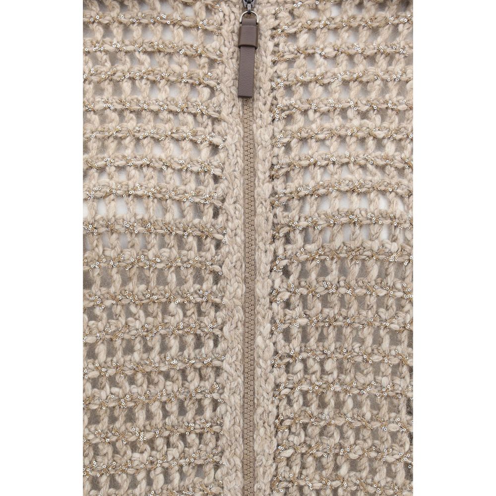 Gray Cashmere Cardigan
