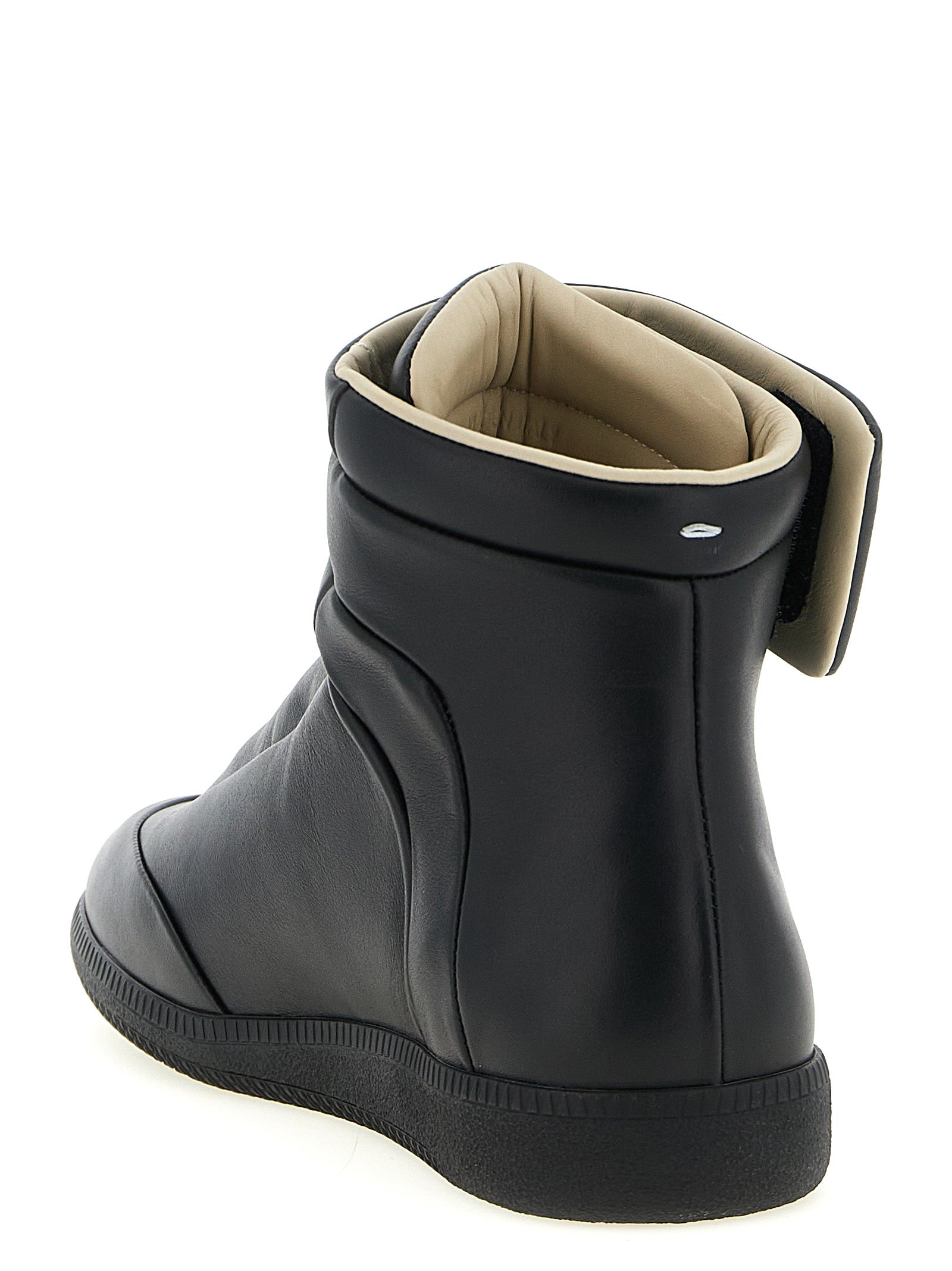 Black Calfskin Chunky Sneakers